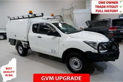 2017 Mazda BT-50 UR0YG1 XT Freestyle White 6 Speed Sports Automatic Cab Chassis Kenwick Gosnells Area Preview