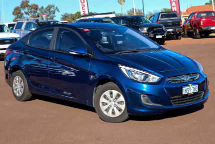 2016 Hyundai Accent RB3 MY16 Active Blue 6 Speed Constant Variable Sedan Myaree Melville Area Preview