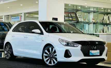 2017 Hyundai i30 PD MY18 SR D-CT White 7 Speed Sports Automatic Dual Clutch Hatchback Hoppers Crossing Wyndham Area Preview