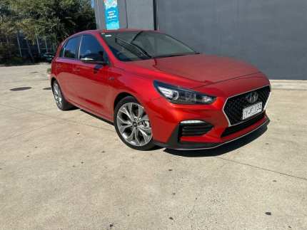 2019 Hyundai i30 PD.3 MY19 N Line D-CT Burgundy 7 Speed Sports Automatic Dual Clutch Hatchback Fairfield East Fairfield Area Preview