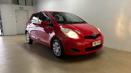 2011 Toyota Yaris NCP130R YR Red 5 Speed Manual Hatchback Phillip Woden Valley Preview