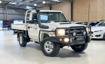 2012 Toyota Landcruiser VDJ79R MY10 GXL White 5 Speed Manual Cab Chassis Maddington Gosnells Area Preview