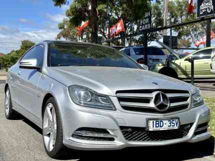 2011 Mercedes-Benz C250 W204 MY11 BE Silver 7 Speed Automatic G-Tronic Coupe West Footscray Maribyrnong Area Preview