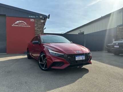 2022 Hyundai i30 CN7.V1 N Line D-CT Red 7 Speed Sports Automatic Dual Clutch Sedan Cannington Canning Area Preview