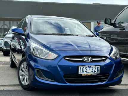 2016 Hyundai Accent RB4 MY16 Active Blue 6 Speed Constant Variable Hatchback Cheltenham Kingston Area Preview