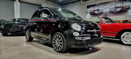 2013 Fiat 500 Series 1 by Gucci Dualogic Black 5 Speed Sports Automatic Single Clutch Hatchback Laverton North Wyndham Area Preview