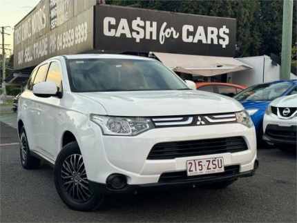 2013 Mitsubishi Outlander ZJ MY13 ES 4WD White 6 Speed Constant Variable Wagon Coorparoo Brisbane South East Preview