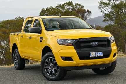 2018 Ford Ranger PX MkII 2018.00MY XL Hi-Rider Yellow 6 Speed Sports Automatic Utility Glebe Hobart City Preview