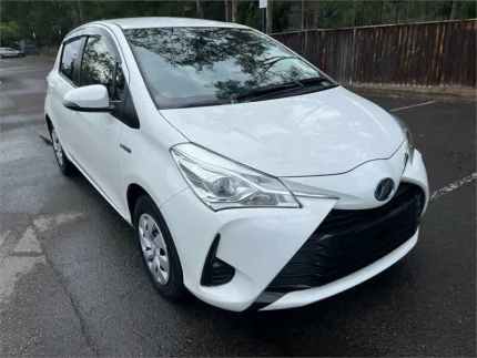 2018 Toyota Vitz NHP130 F White Continuous Variable Hatchback Five Dock Canada Bay Area Preview