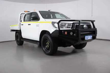 2020 Toyota Hilux GUN126R Facelift SR (4x4) White 6 Speed Automatic Double Cab Chassis Bentley Canning Area Preview