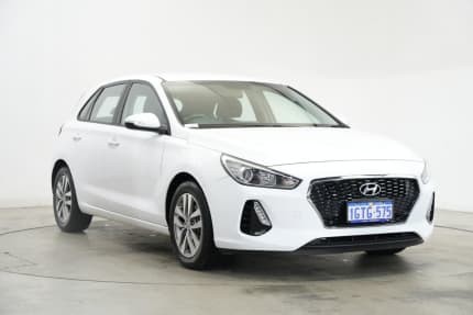 2019 Hyundai i30 PD2 MY19 Active White 6 Speed Sports Automatic Hatchback Victoria Park Victoria Park Area Preview