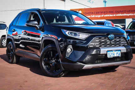 2019 Toyota RAV4 Axah54R Cruiser eFour Eclipse Black 6 Speed Constant Variable Wagon Hybrid Midland Swan Area Preview