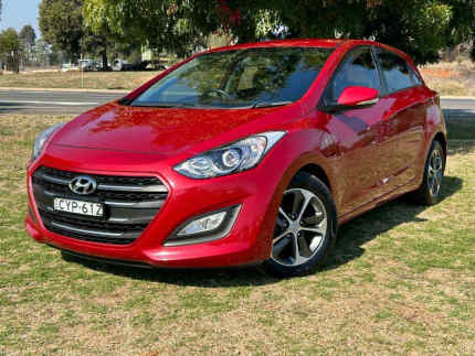 2015 Hyundai i30 GD3 Series II MY16 Active X Red 6 Speed Sports Automatic Hatchback Lavington Albury Area Preview