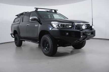 2018 Toyota Hilux GUN126R MY17 SR5 (4x4) Black 6 Speed Manual Dual Cab Utility Bentley Canning Area Preview