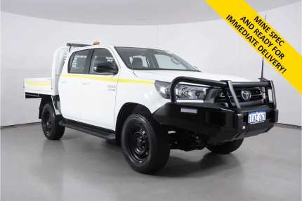 2023 Toyota Hilux GUN126R SR (4x4) White 6 Speed Automatic Double Cab Chassis Bentley Canning Area Preview