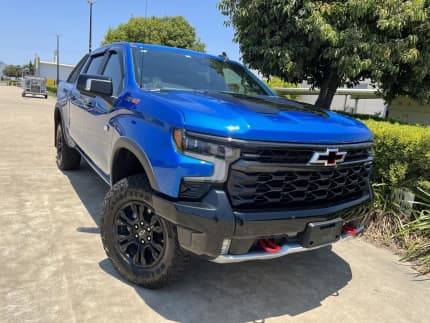 2023 Chevrolet Silverado T1 MY23 1500 ZR2 Pickup Crew Cab Blue 10 Speed Automatic Utility Garbutt Townsville City Preview