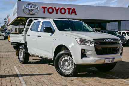 2020 Isuzu D-MAX RG MY21 SX Crew Cab White 6 Speed Sports Automatic Cab Chassis Morley Bayswater Area Preview