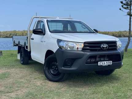 2022 Toyota Hilux TGN121R Workmate 4x2 White 6 Speed Sports Automatic Cab Chassis West Ballina Ballina Area Preview