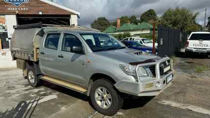 2012 Toyota Hilux KUN26R MY12 SR (4x4) Stirling Silver 5 Speed Manual Dual Cab Chassis Mount Pleasant Ballarat City Preview