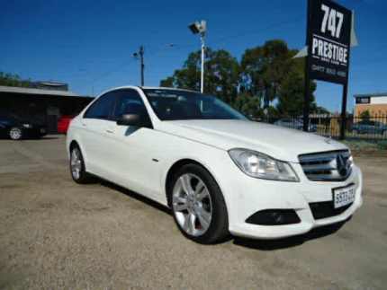 2011 Mercedes-Benz C200 W204 MY11 CDI Avantgarde BE White Crystal 7 Speed Automatic G-Tronic Sedan Ascot Park Marion Area Preview