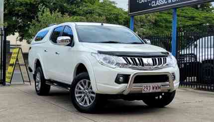 2015 Mitsubishi Triton MQ MY16 Exceed Double Cab White 5 Speed Sports Automatic Utility Virginia Brisbane North East Preview
