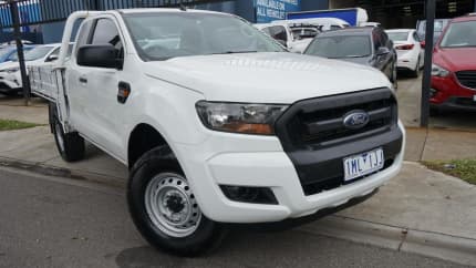 2017 Ford Ranger PX MkII 2018.00MY XL Hi-Rider White 6 Speed Sports Automatic Cab Chassis West Footscray Maribyrnong Area Preview