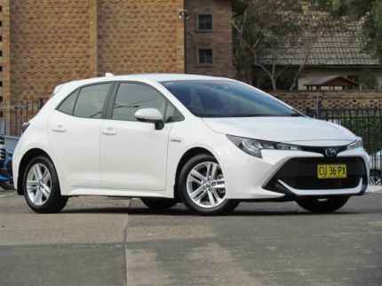 2019 Toyota Corolla ZWE211R Ascent Sport Hybrid Glacier White Continuous Variable Hatchback Belmore Canterbury Area Preview