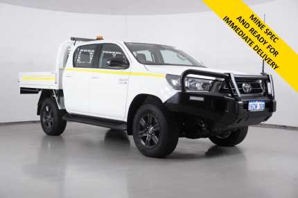 2023 Toyota Hilux GUN126R SR (4x4) White 6 Speed Automatic Double Cab Chassis Bentley Canning Area Preview