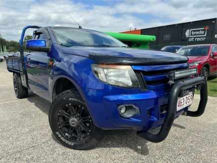 2013 Ford Ranger PX XL 2.2 (4x2) Blue 6 Speed Manual Cab Chassis Slacks Creek Logan Area Preview