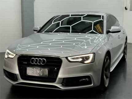 2012 Audi A5 8T MY13 Sportback 2.0 TFSI Quattro Silver, Chrome 7 Speed Auto Direct Shift Hatchback Vermont Whitehorse Area Preview