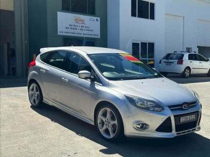2013 Ford Focus LW MkII Titanium PwrShift Silver 6 Speed Sports Automatic Dual Clutch Hatchback Burleigh Heads Gold Coast South Preview