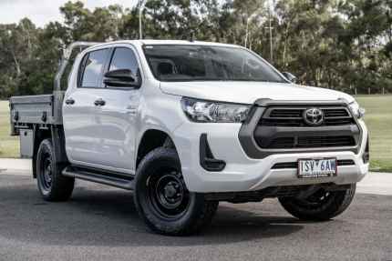 2020 Toyota Hilux 4x4 Glacier White Automatic Dual Cab Chassis Oakleigh Monash Area Preview