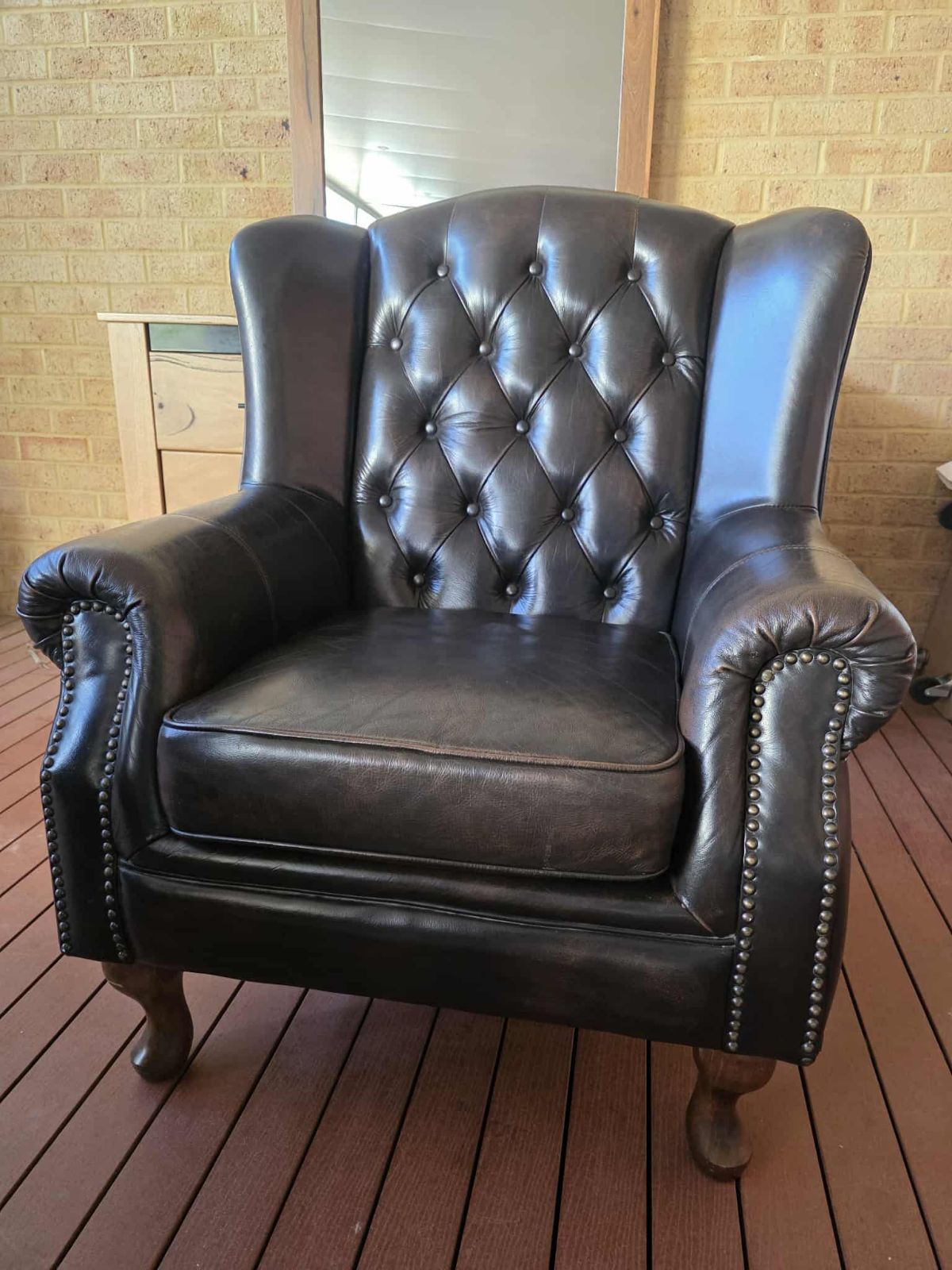 Wingback Chair Armchairs Gumtree Leather Armchair Wingback Chair
