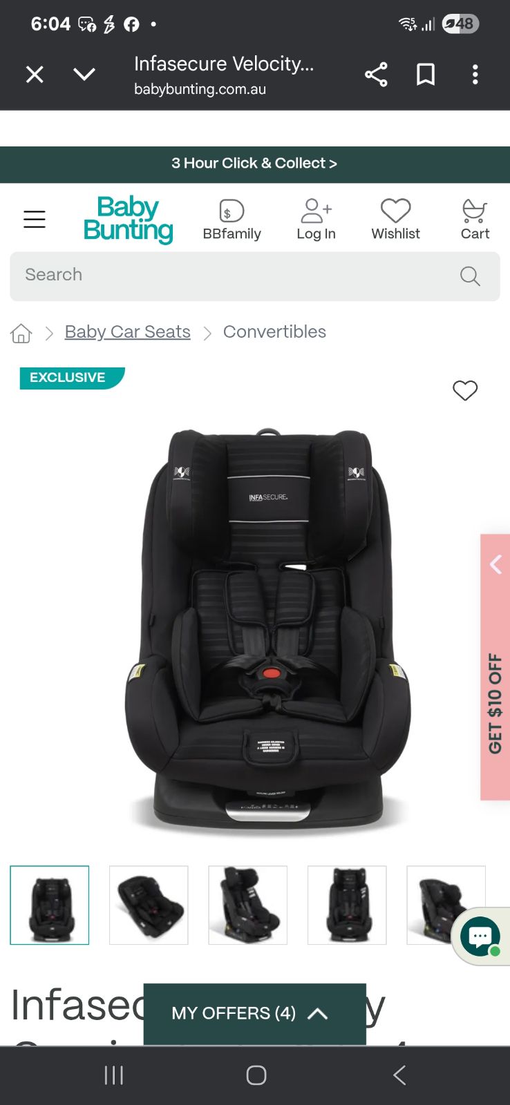 baby capsule/car seat 0-4 Baby Carriers in Aberfoyle Park SA