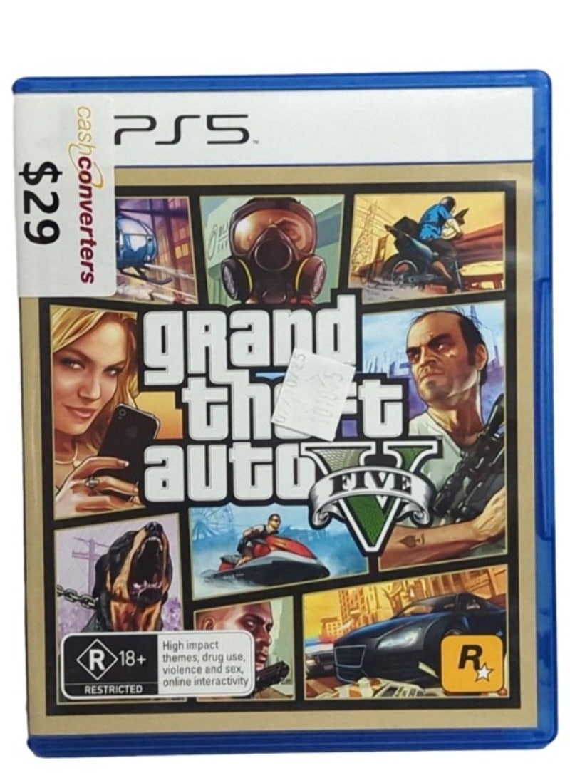 Grand Theft Auto V Playstation (PS5) Video Games in