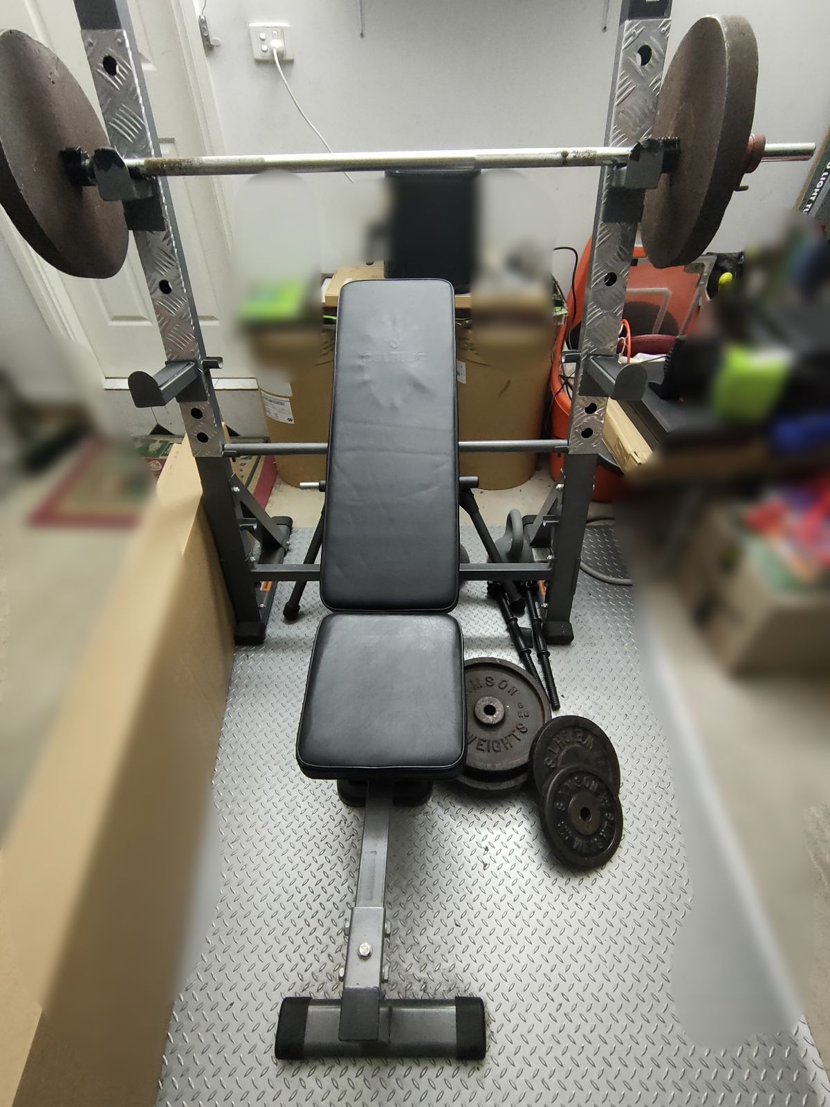 Barbell Bc4 Olympic Weight Bench Celsius Bench Press, Barbell, And