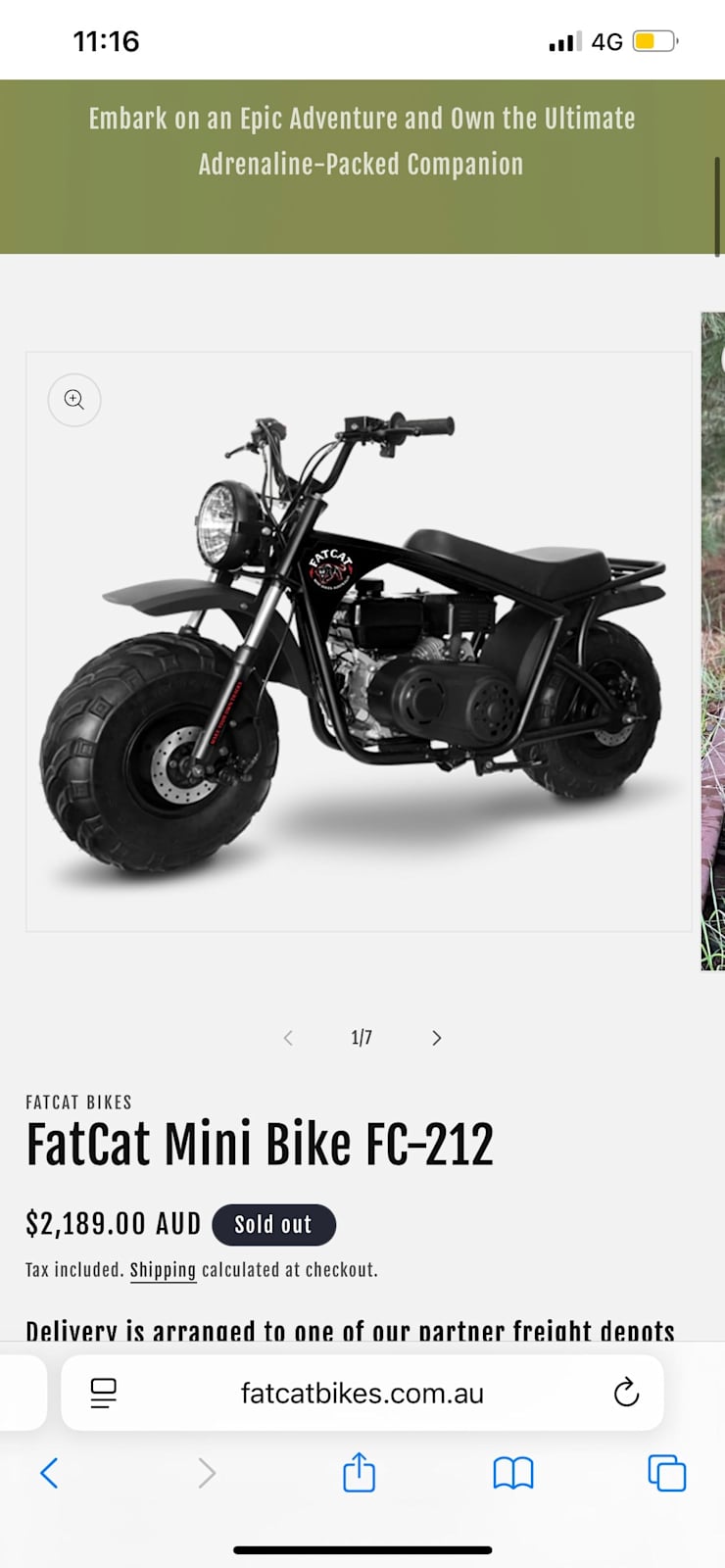 Fat cat mini bike Other in Armstrong Creek VIC Gumtree Australia