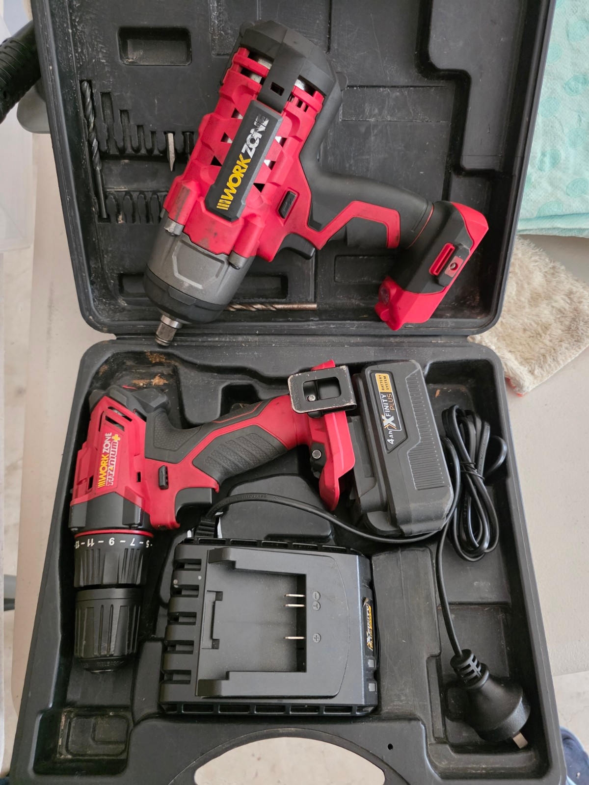 Cordless Drill Aldi Workzone 20v Battery Charger Cordless Drill