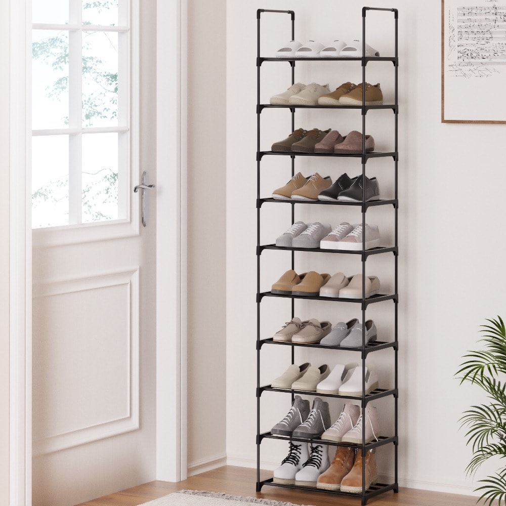 Shoe Rack DIY Stackable 10-tier Black Dunn Gumtree