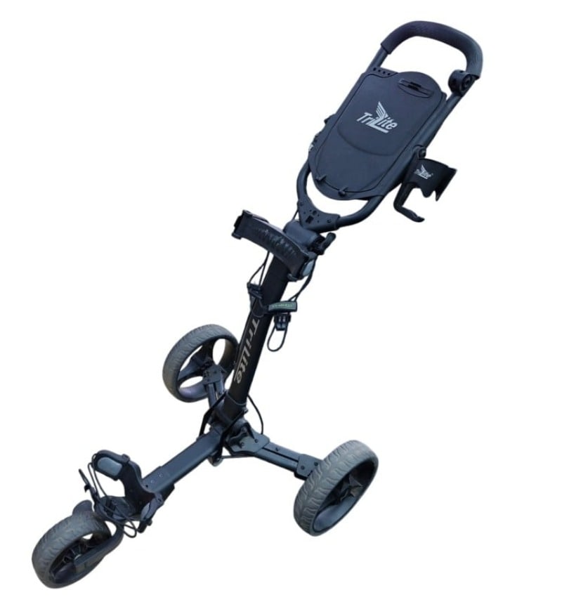 Push Pull Trident Golf Buggy Tri Lite Black Golf Buggy $89 Golf In