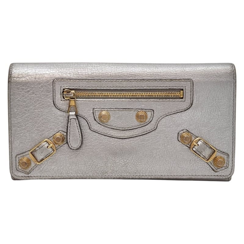 小物 00s Balenciaga City Long Wallet Silver Women's Le City Money Long Wallet in Silver | Balenciaga US