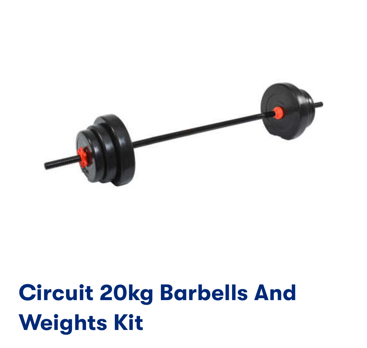 Barbell Free Weights Big W Big W Circuit 20kg Barbells And Weights
