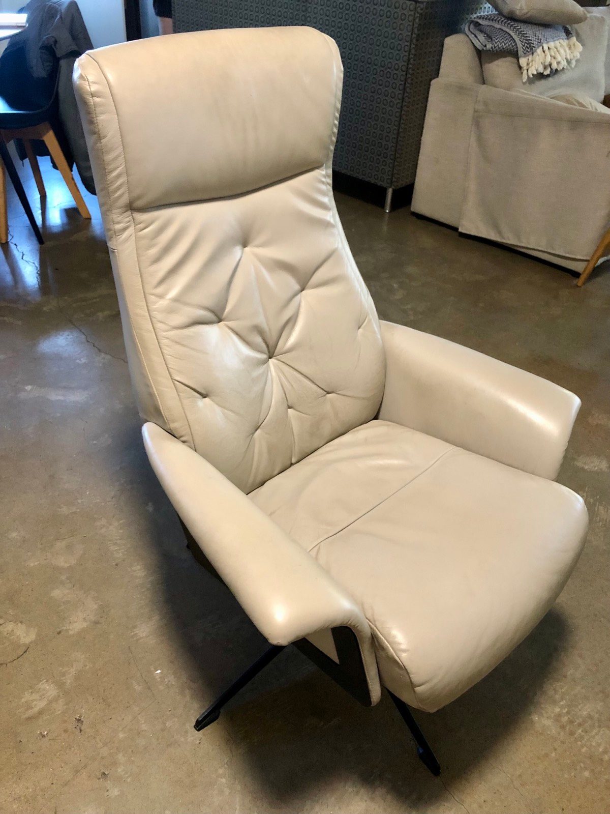 Nick Scali Slimline Armchair Dipley Sage Fabric Sofa, 3-Seater Daals