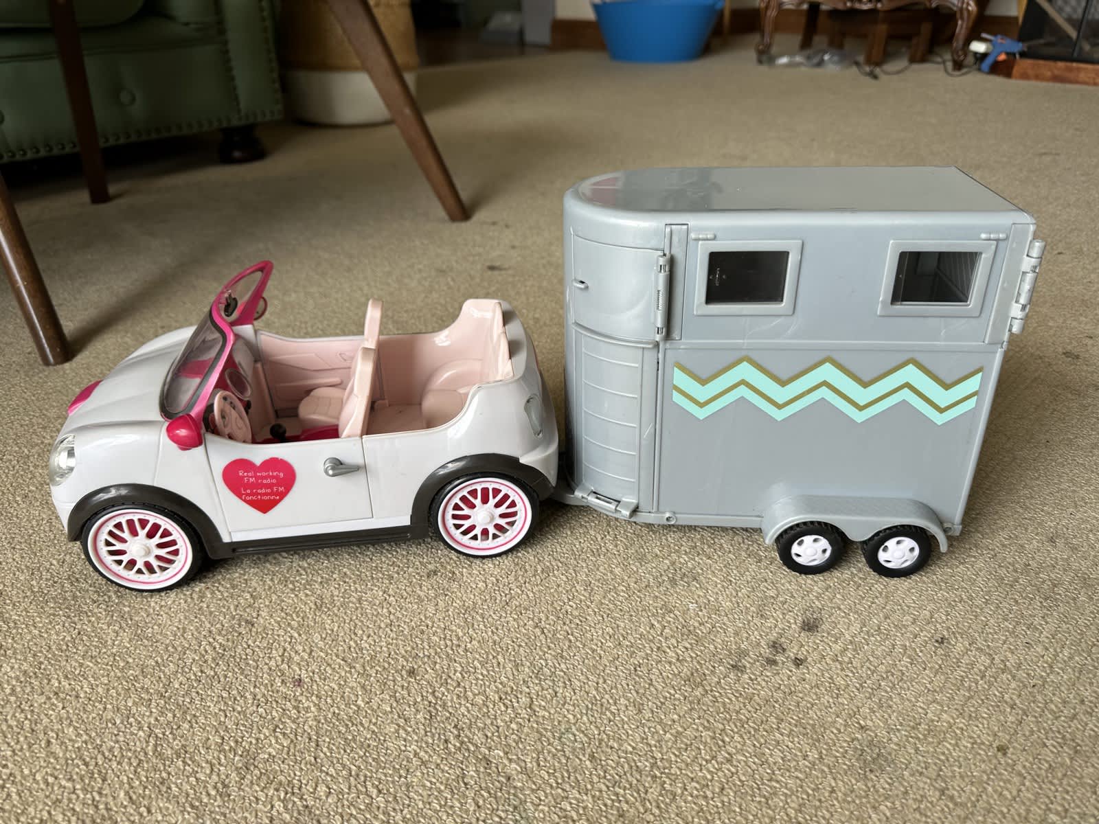 Lori by Battat 2x dolls, car horse trailer toy Toys Gumtree