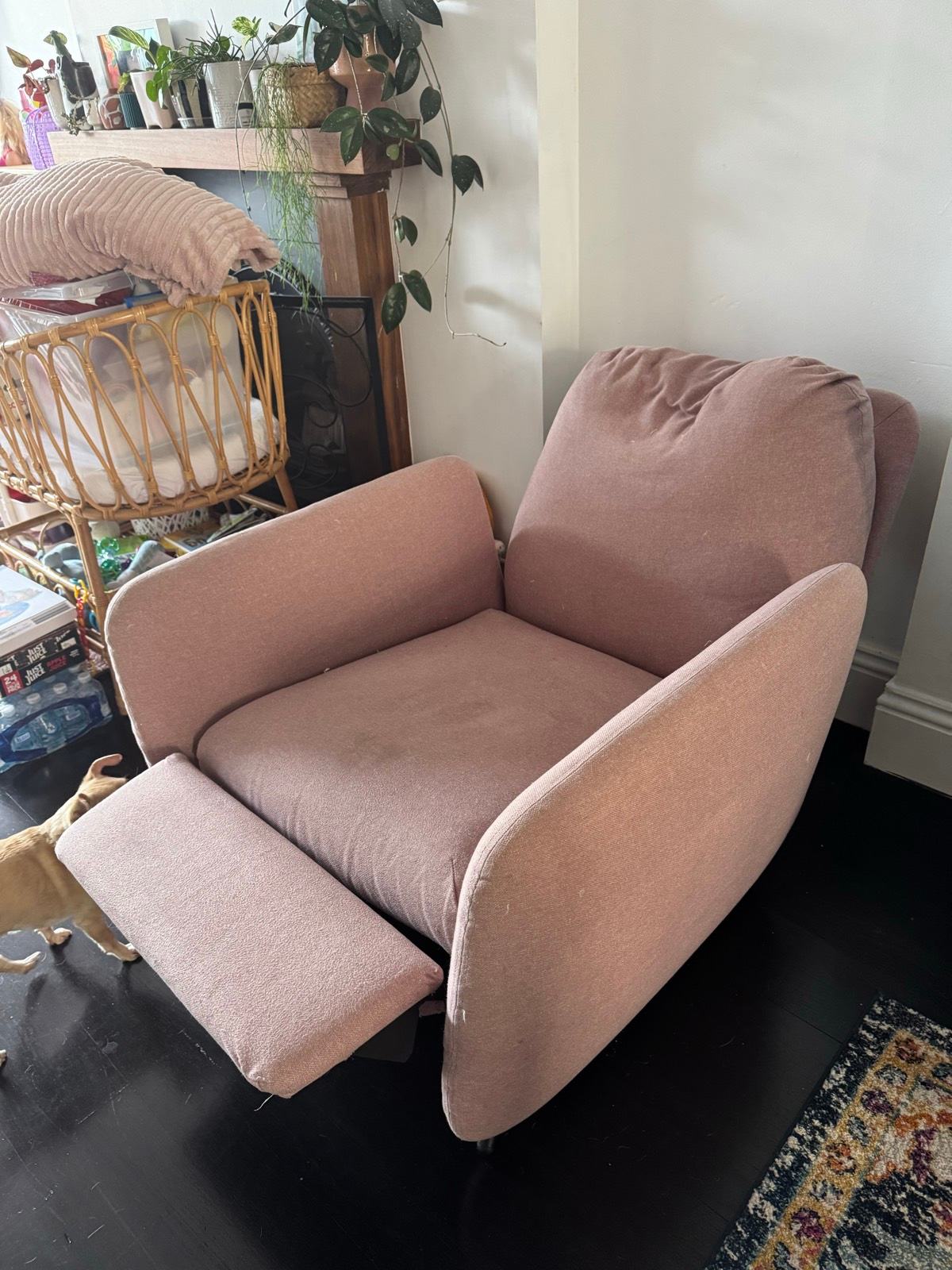 Recliner Chair Ikea Armchair Pink IKEA EKOLSUND Recliner, Gunnared
