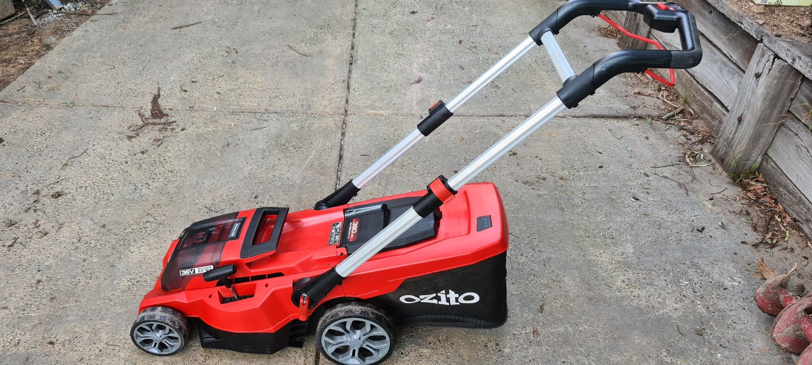 Electric Mower Ozito Mower Kit Ozito PXC 36V 380mm Brushless Lawn
