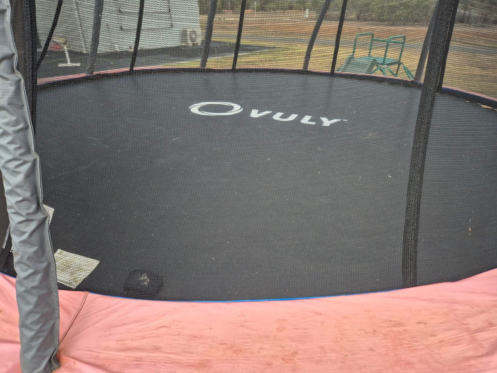 Vuly Large Flare Trampoline with Ladder Toys Outdoor in