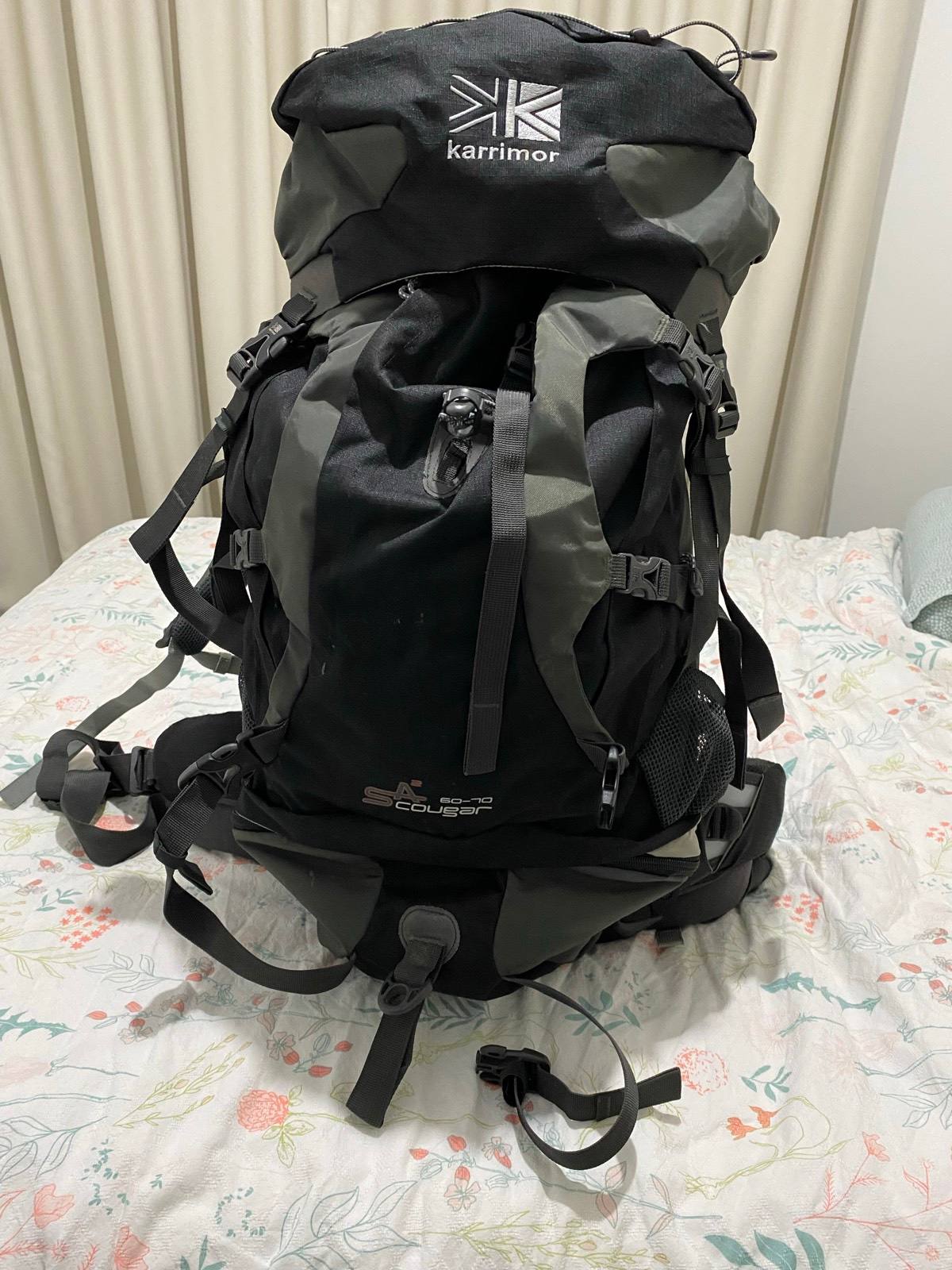 Hiking backpack- Karrimor Cougar 60-70Lt Camping Hiking in