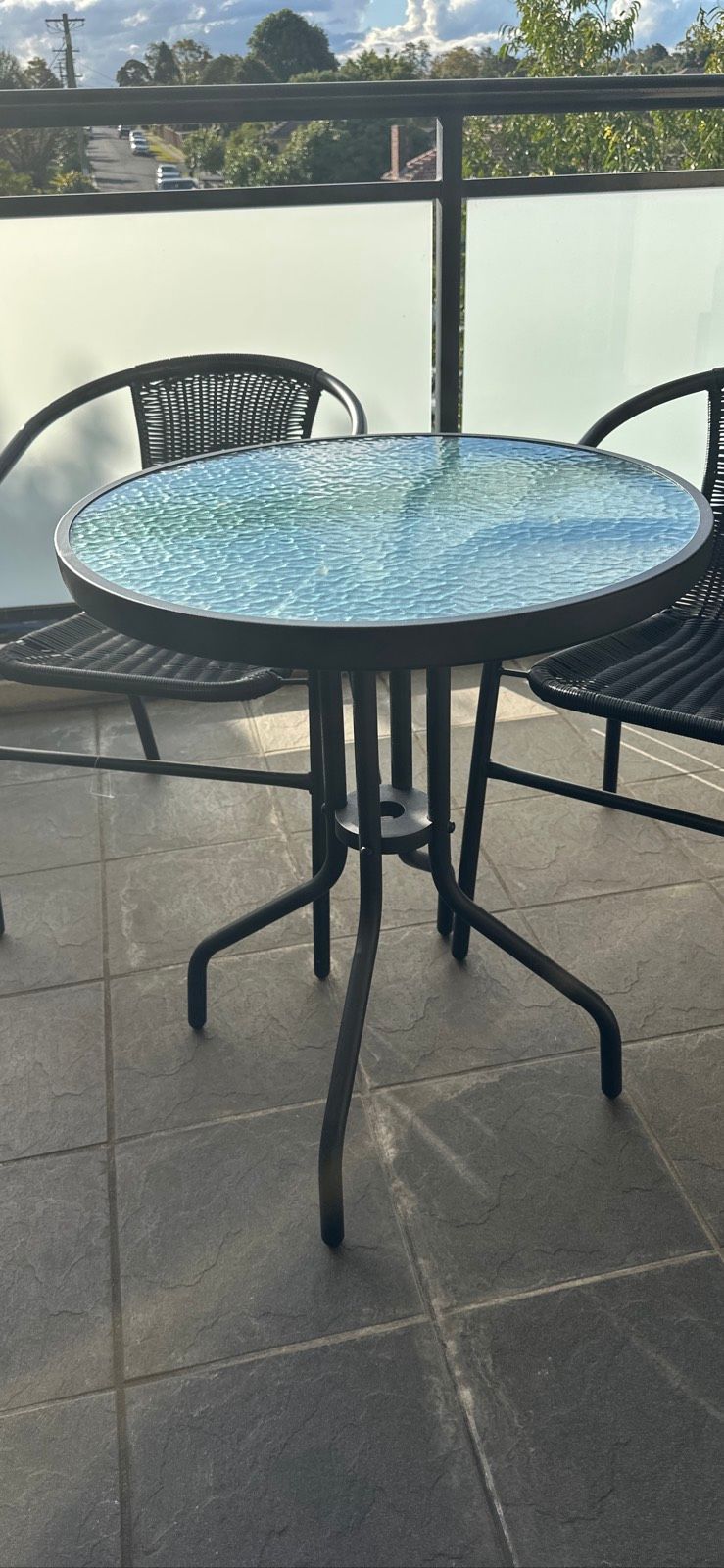 Piece Bistro Set Outside Table And Chairs Bunnings Marquee Black