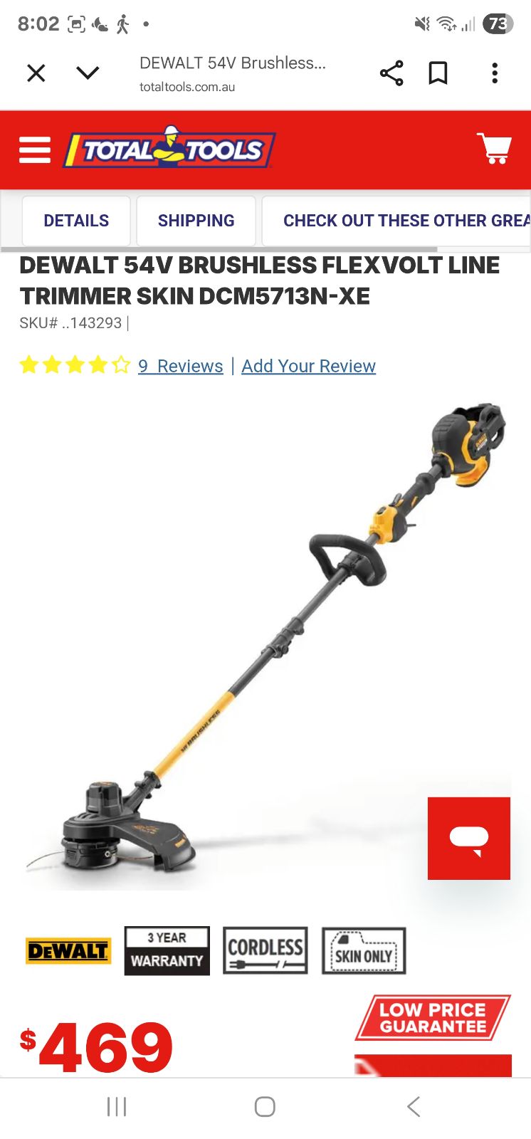 Dewalt Trimmer Dewalt 54v Whipper Snipper Sale Dewalt Dcm571n Shop